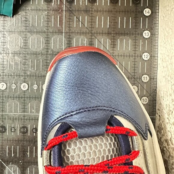 Reebok Question Mid x James Harden Cross Over Men Size 10 Silver Blue Red Shoes - Picture 11 of 11